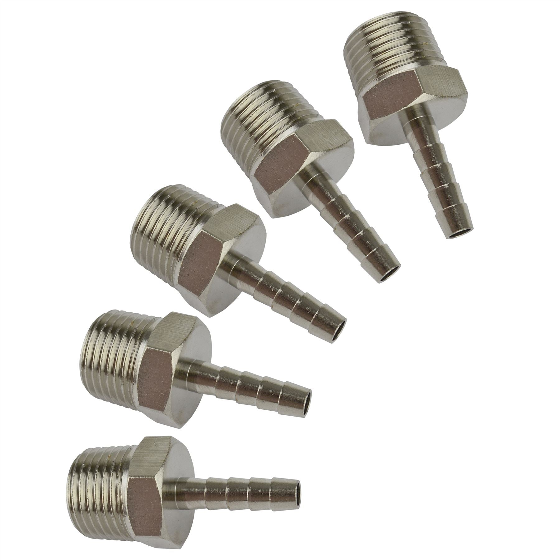 1/2" BSP Threaded Hose Tail Fitting for 1/4" 5/16" 3/8" 1/2" 3/4" Pipe Hose