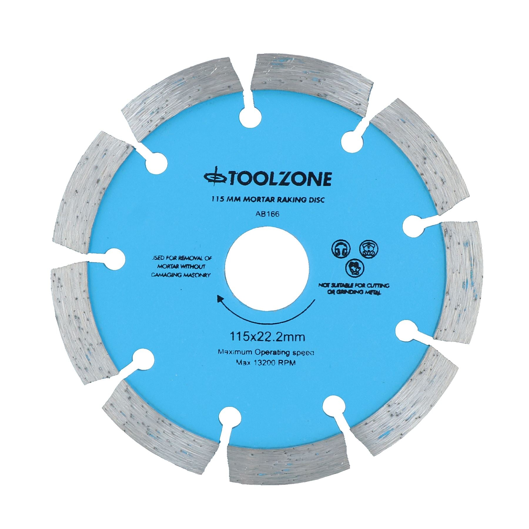 115mm x 8mm Mortar Raking Diamond Pointing Disc Blade Masonry 4-1/2”