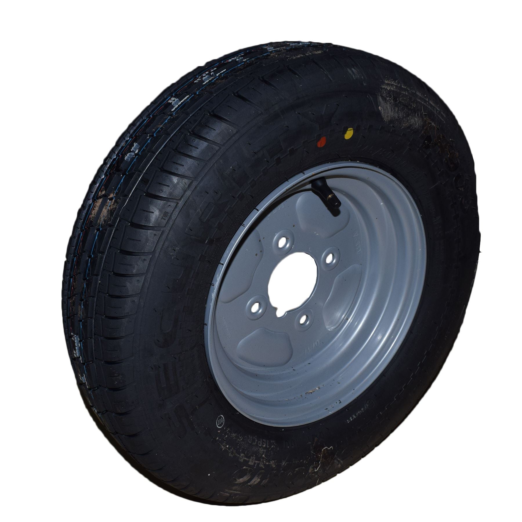 2 PACK Trailer Trolley Wheel Hubs, Wheels & Stub Axles 10" 145 R10 750kg