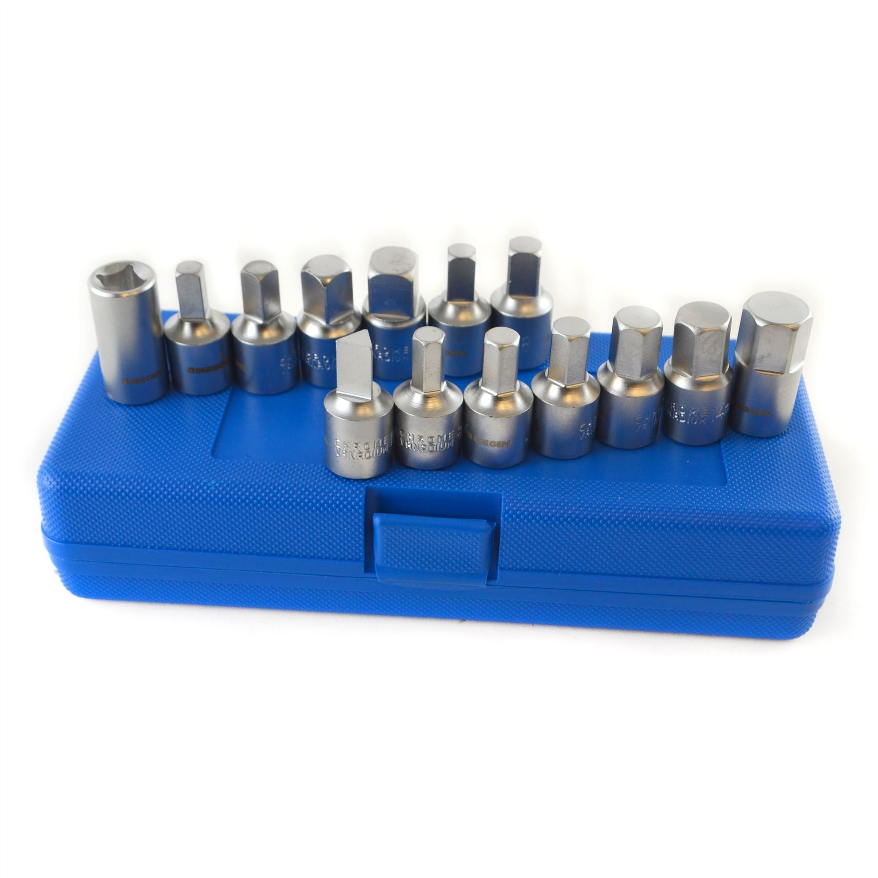 Drain Plug Sump Key Set Oil Change 3/8" Drive 14pc Gearbox Axle Engine Repair