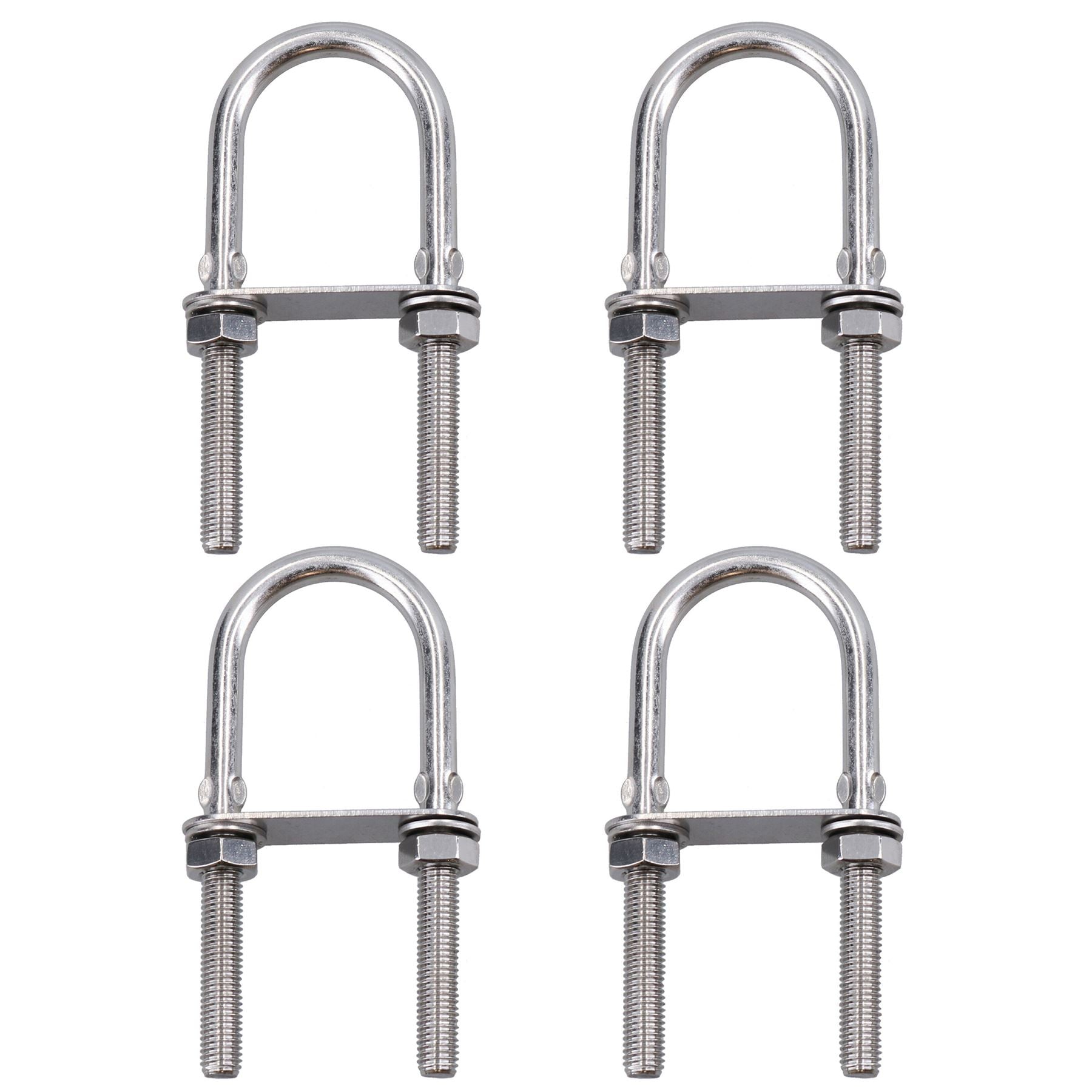 M10 40mm x 122mm U-Bolts / N-Bolts Stainless Steel Marine Grade Boat Trailer