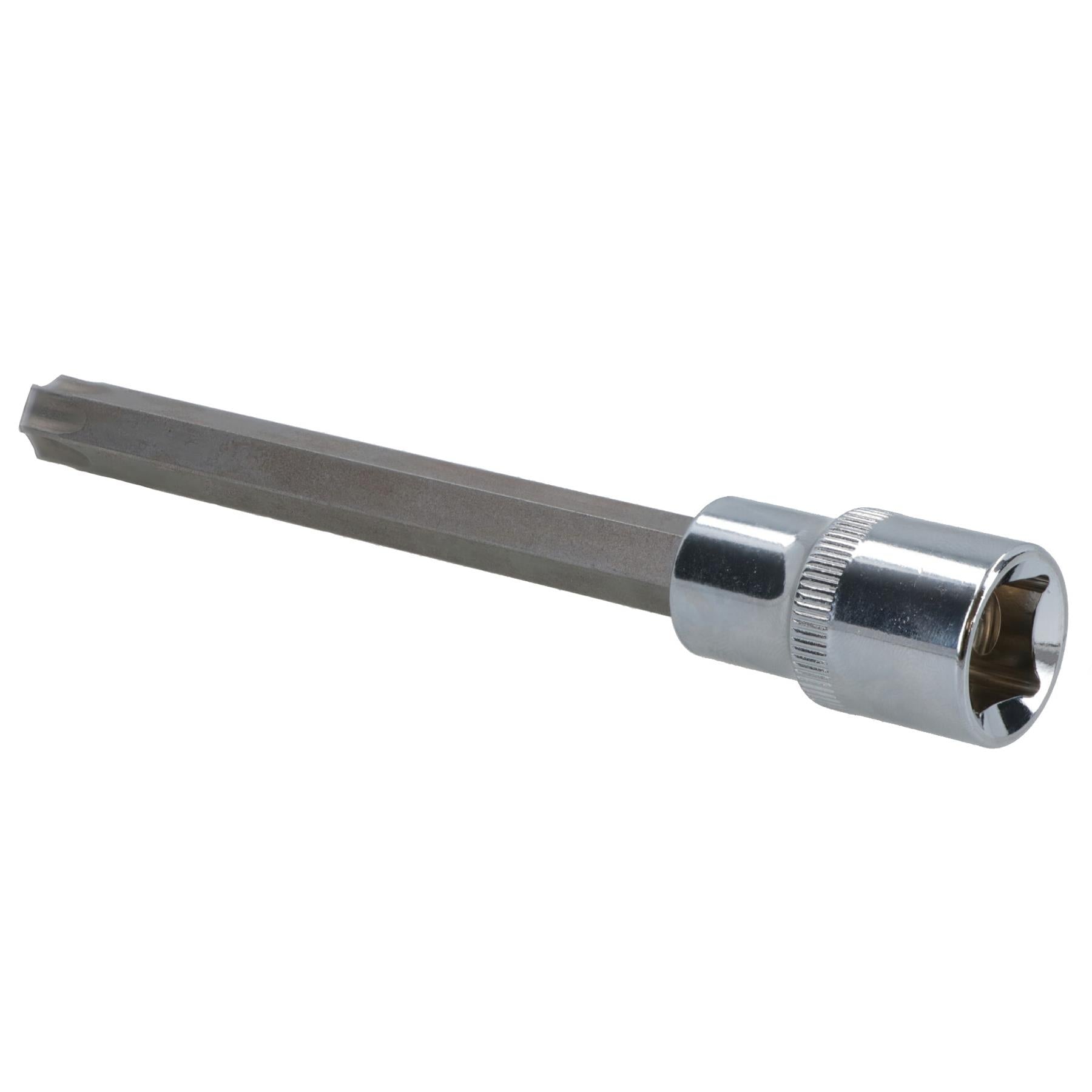 T55 x 140mm Male Extra Long Torx Bit Socket 1/2in Drive CRV S2 Steel