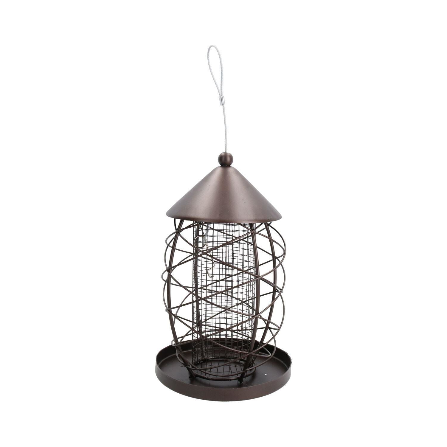 2pk Lantern Bird Feeder Nut Holder Hanging Feeding Station For Wild Birds