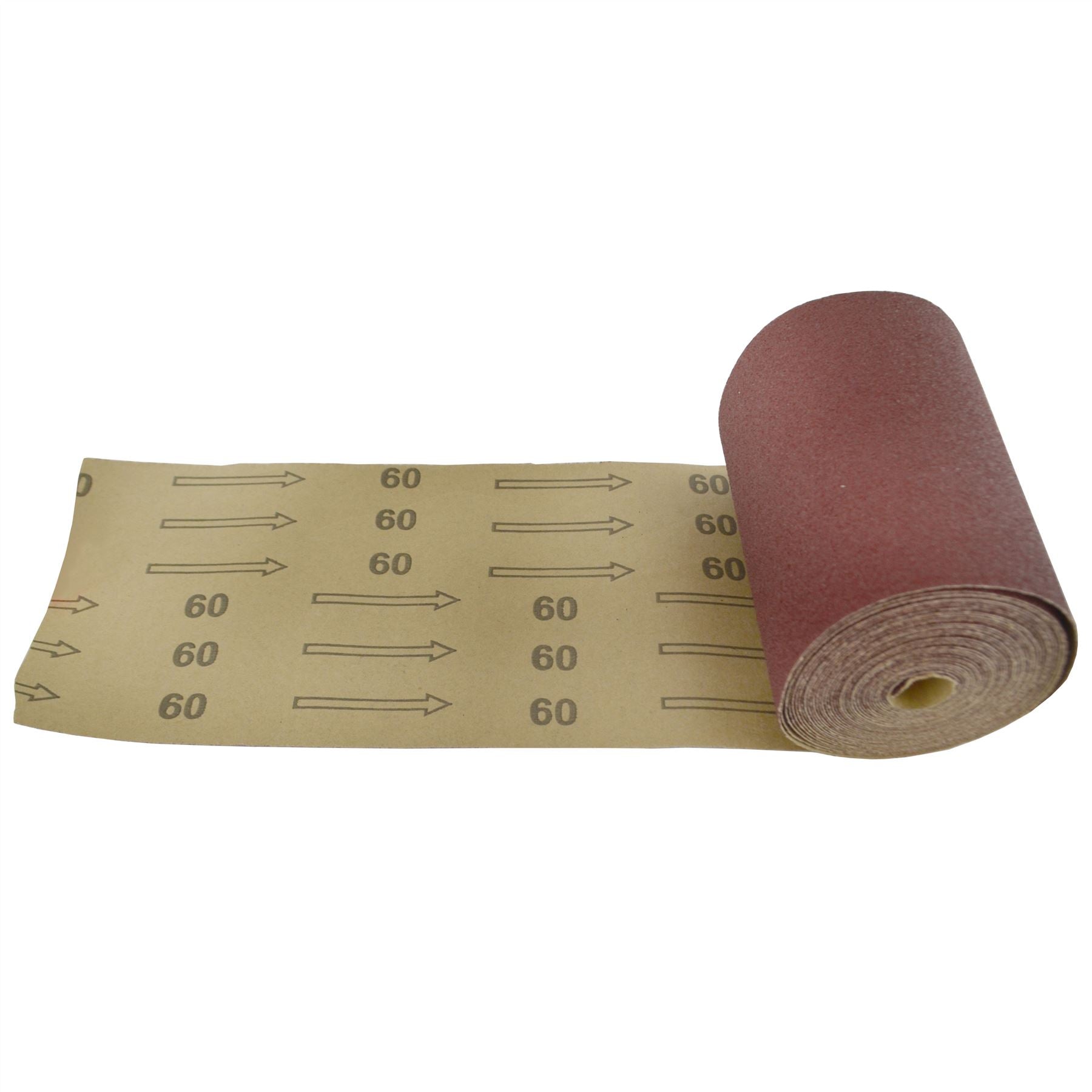 5m x 115mm Sandpaper Roll 60 / 80 / 120 Grit Abrasive Aluminium Oxide