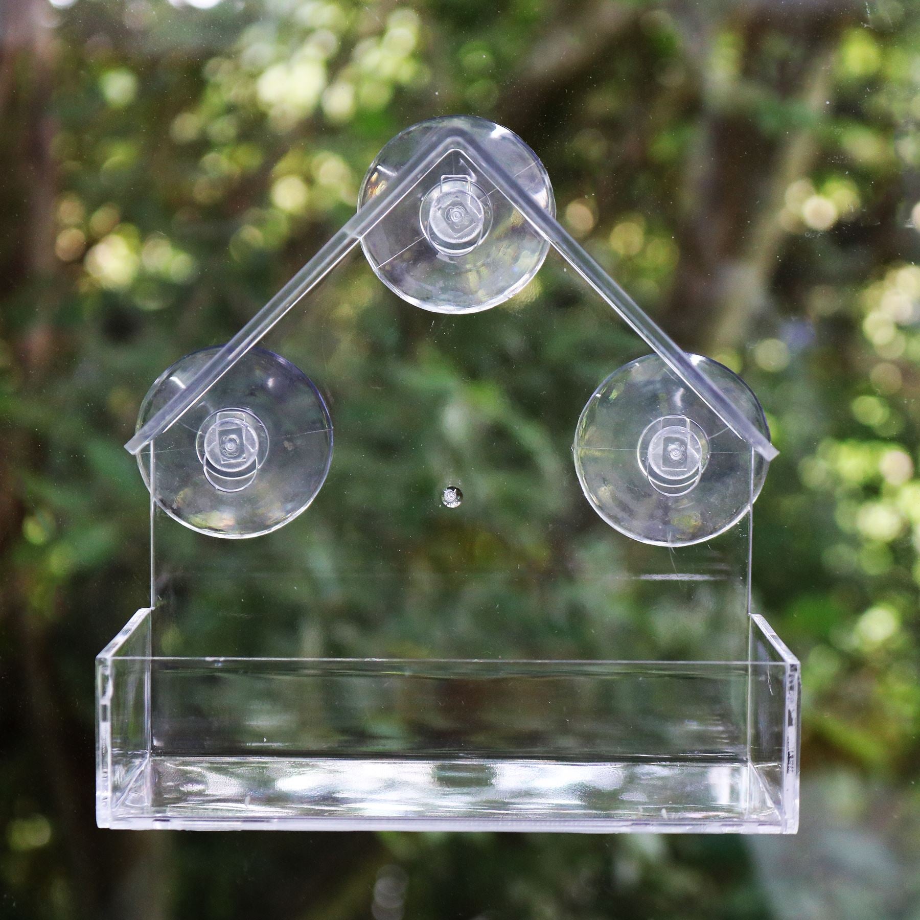 Hanging Window Wild Bird Feeder Table Clear Viewing Perspex with 3 Suction Pads