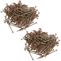 Countersunk Wood Screws 5.0 x 100mm Serrated Edge Prevent Splitting PZ2