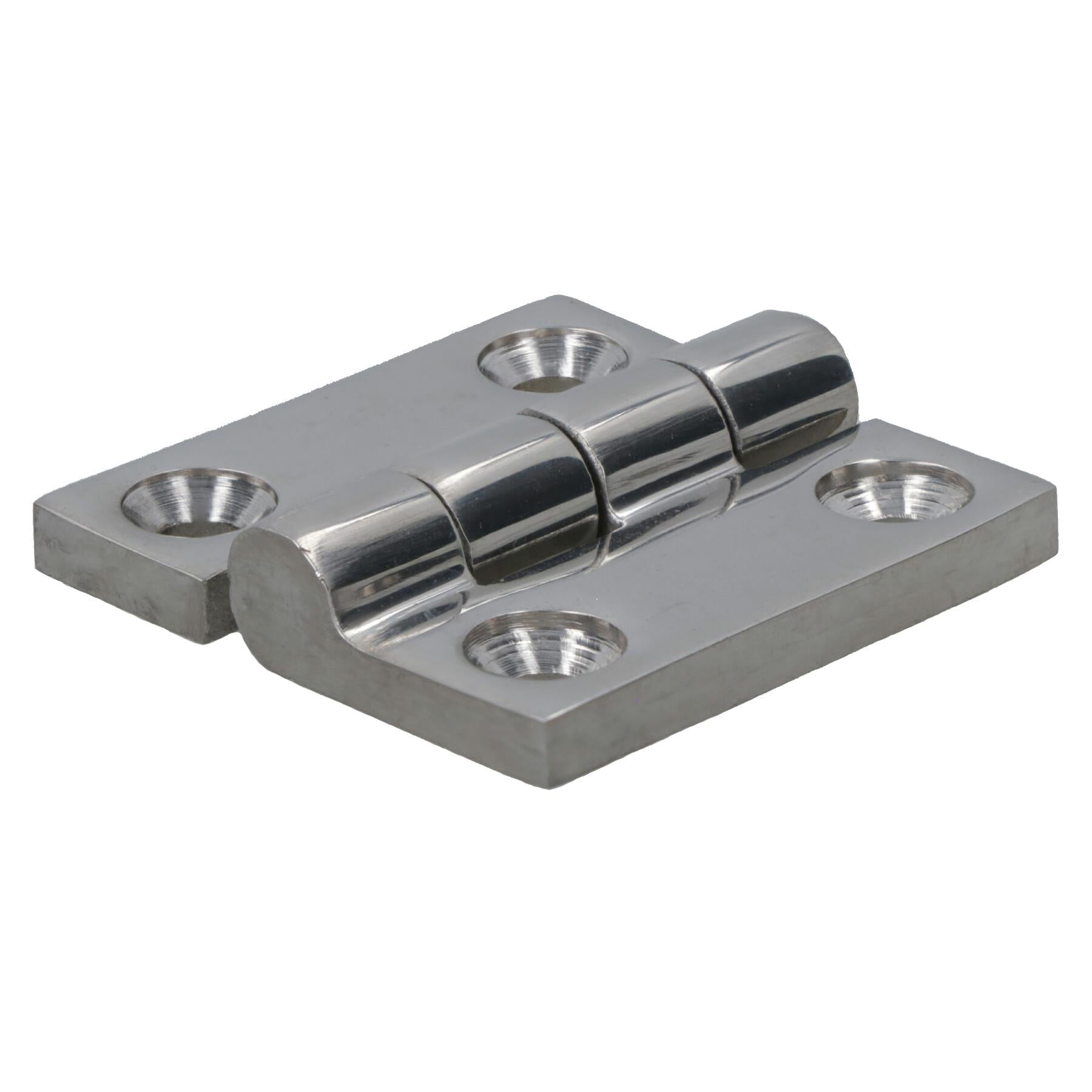 Polished Door Butt Hinge Stainless Steel 38mm x 38mm 316 Marine Cabin