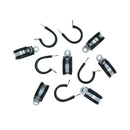 Pack of 10 Stainless Steel Rubber Lined P Clips Pipe Cable Clamp