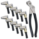 Cleco Side Edge End Clamps Fasteners Grips 19mm Open 25mm Depth + Pliers