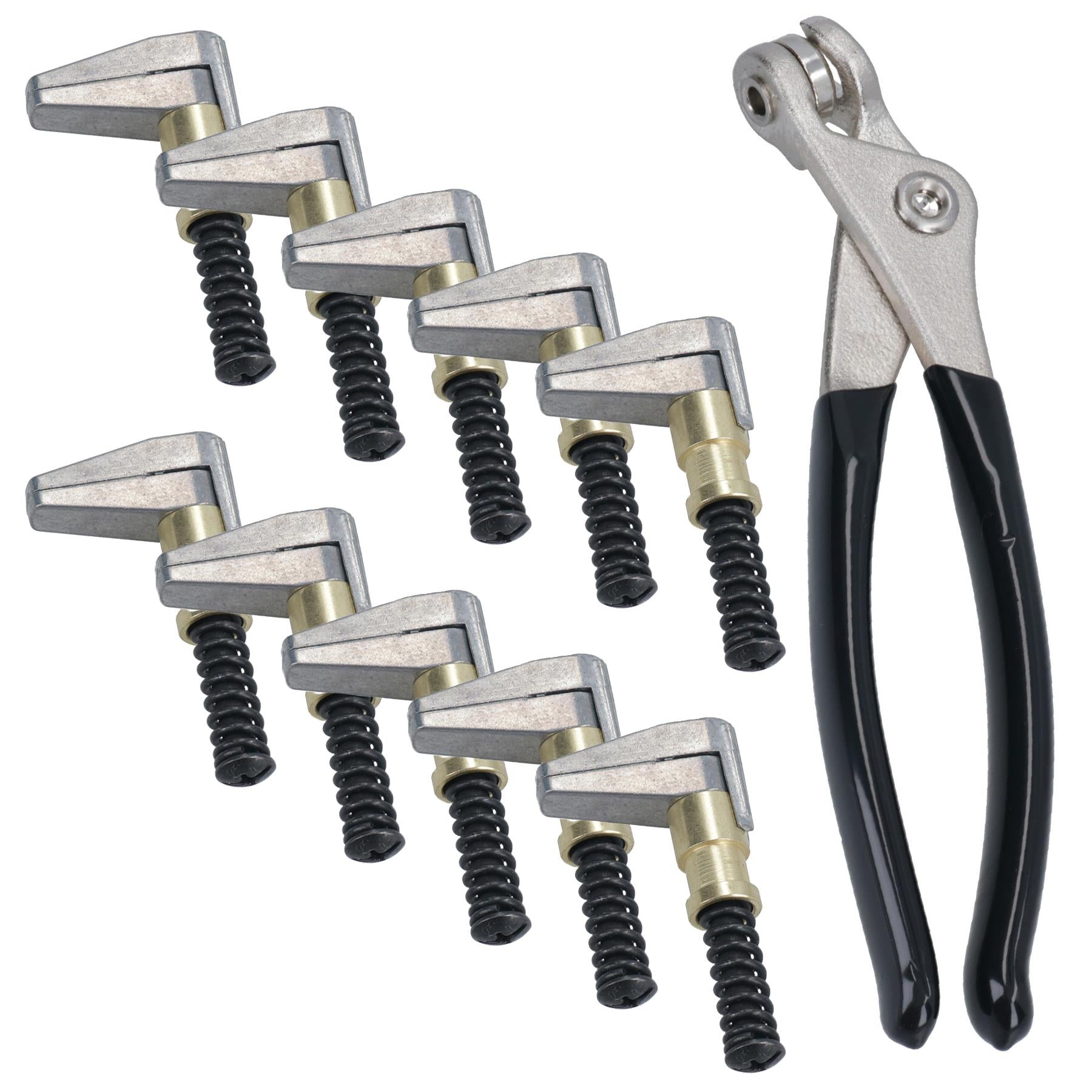 Cleco Side Edge End Clamps Fasteners Grips 19mm Open 25mm Depth + Pliers