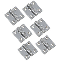 Polished Door Butt Hinge Stainless Steel 38mm x 38mm 316 Marine Cabin