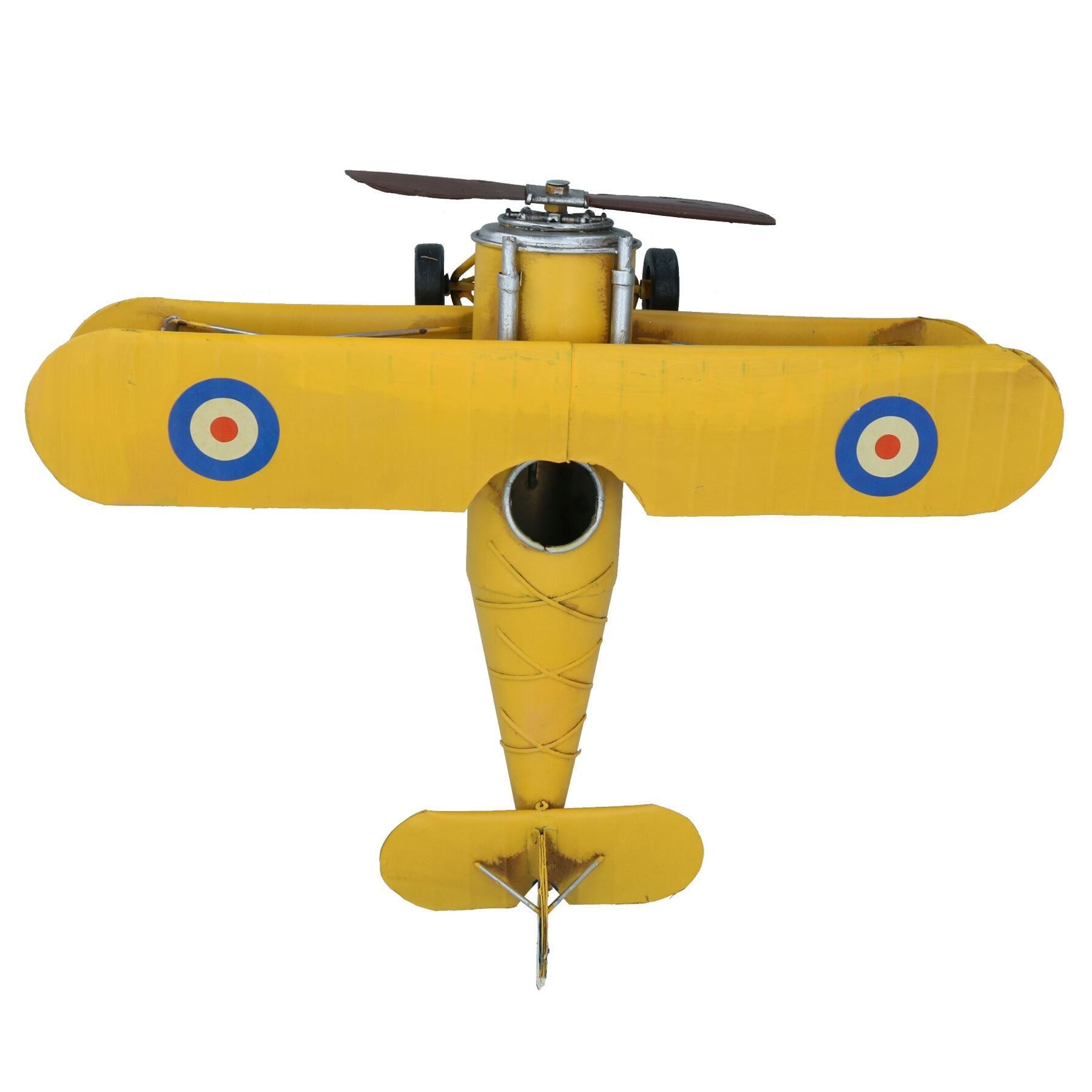 Quality Historical Metal Vintage British Biplane Metal Model Replica Ornament Gift