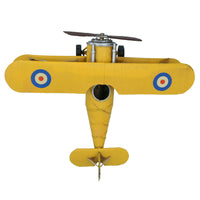 Quality Historical Metal Vintage British Biplane Metal Model Replica Ornament Gift