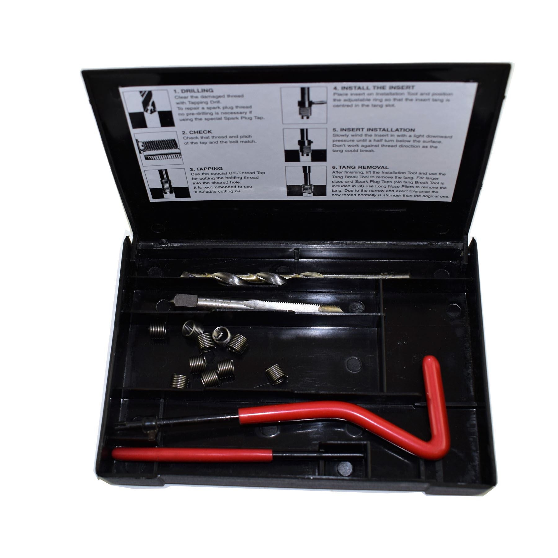 UNF/UNC Imperial Tap Repair Cutter Kit Helicoil Damaged Threads 14pc Kit