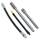 Mini Grease Gun + Oil Can With Flexible + Rigid Nozzles and 3oz Grease 5pc Kit