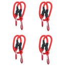 24” 60cm Bungee Rope with Carabiner Clips Cords Elastic Tie Down Fasteners