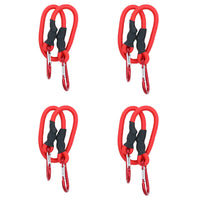 24” 60cm Bungee Rope with Carabiner Clips Cords Elastic Tie Down Fasteners