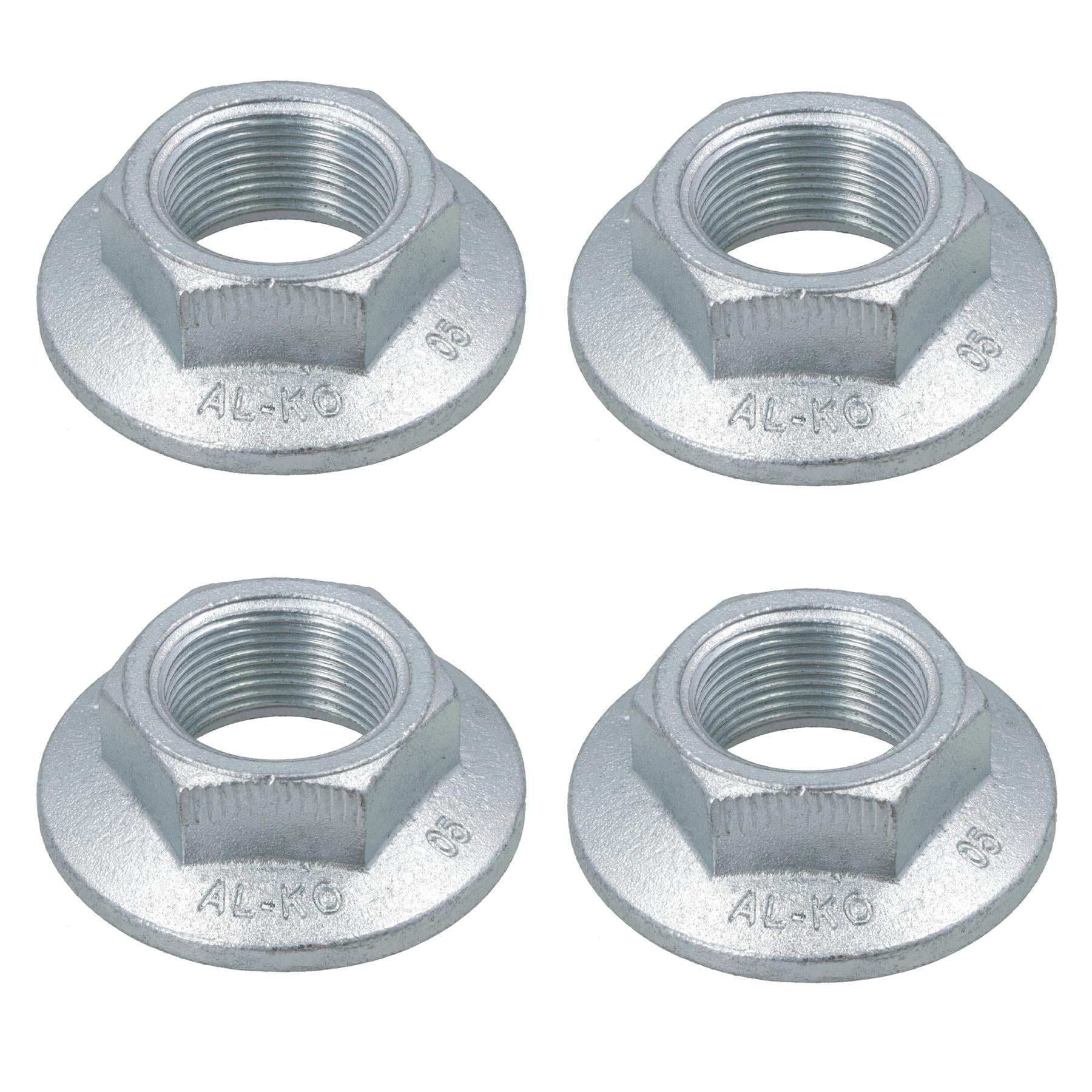 4 Alko Knott Axle Axles Trailer Brake Drum Hub Nut One Shot 24mm x 2.0mm M24