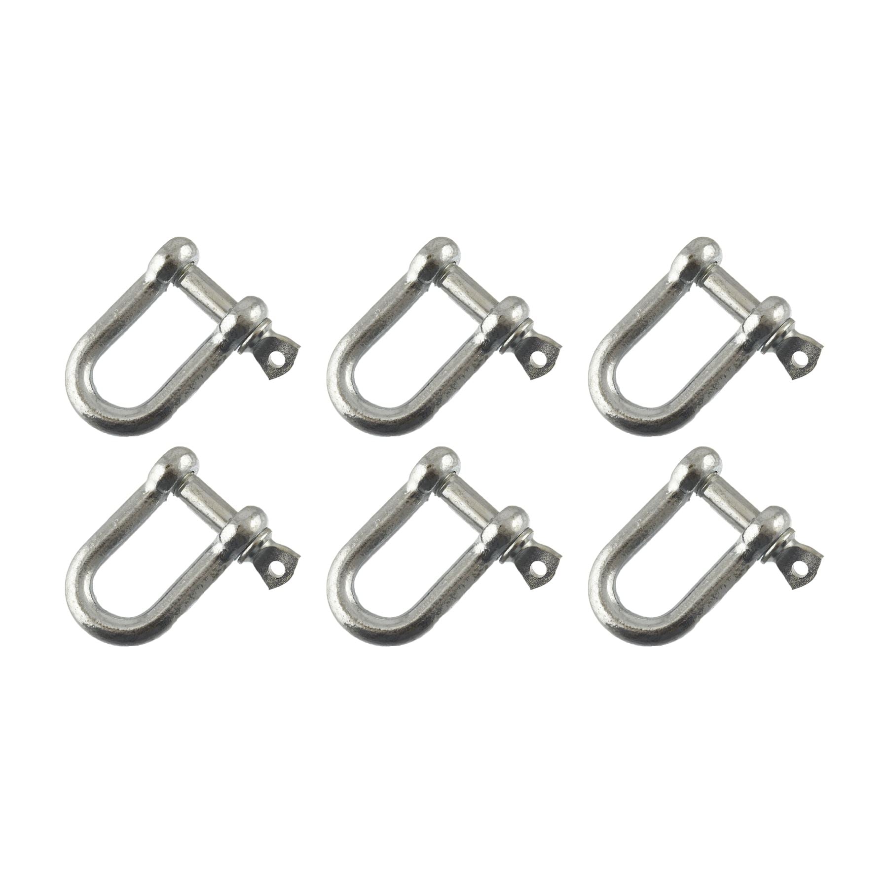 D Shackle Dee Link M6 - M12 Galvanised Steel Lifting Towing Rigging Pin Loop