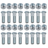Pack of 16 3/8" UNF Wheel Studs And Nuts For 4" PCD Trailer Suspension Hubs