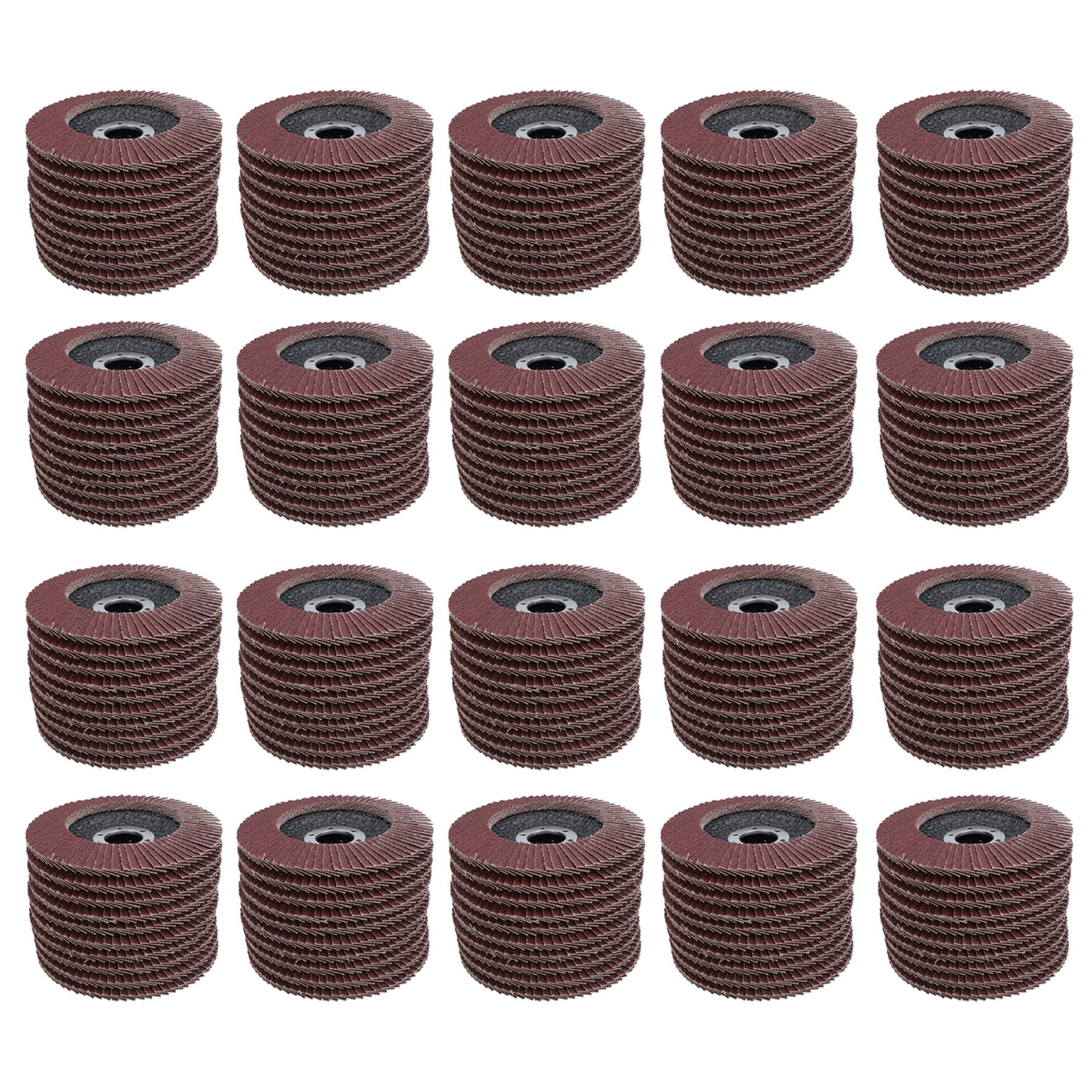 Flap Discs 80 Grit Angle Grinder 4.5" (115mm) Flat Sanding