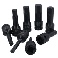 Imperial Deep Impact Allen Hex Key Sockets 1/2in Drive 1/4in – 3/4in 8pc Set