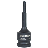 1/2" Drive Male Torx Star Extra Long Deep Impact Sockets 78mm T20 – T70