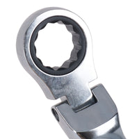 MM Metric Flexible Combination Ratchet Spanner Wrench Bi-Hex 12 Sided 72 Teeth
