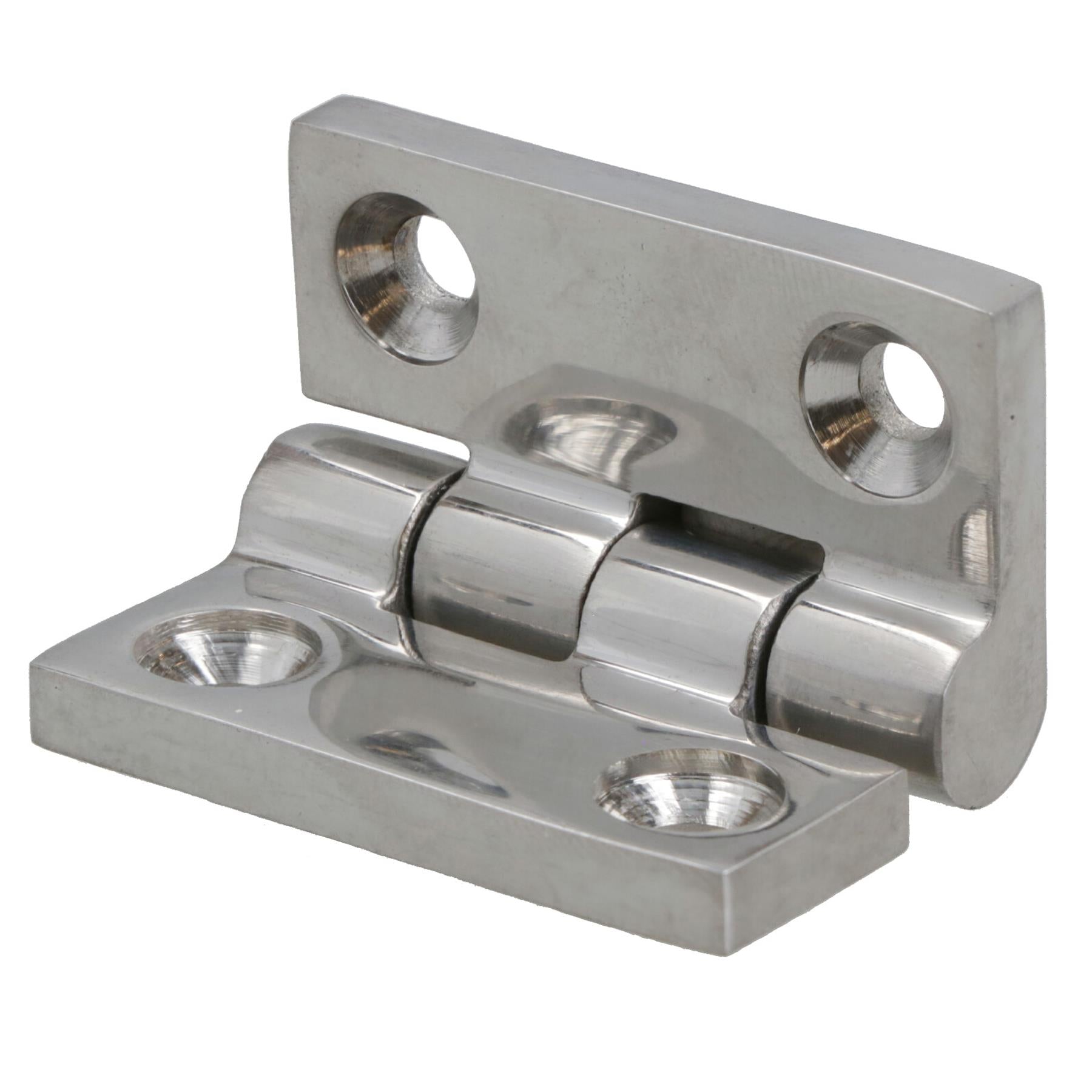 Polished Door Butt Hinge Stainless Steel 38mm x 38mm 316 Marine Cabin