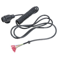 13 Pin Style Plug With Trailer Curly Extension Lead Cable 4 Metres For Ifor Williams