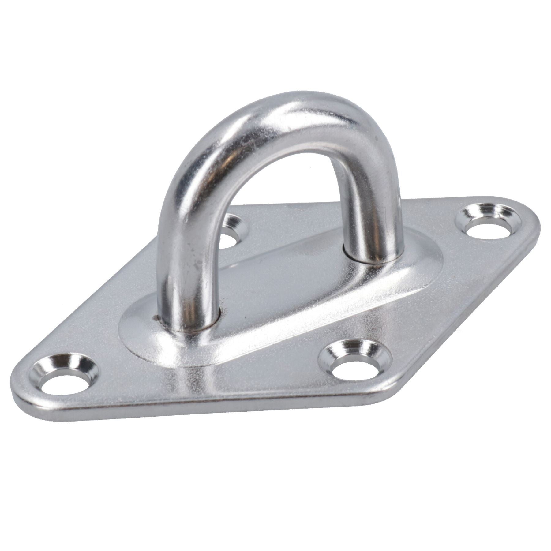 6mm Diamond Eye Plate Tie Down Anchor Ring Stainless Steel A2