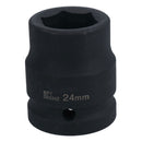 Metric Shallow Impact Impacted European Style Socket 3/4" Drive 6 Sided