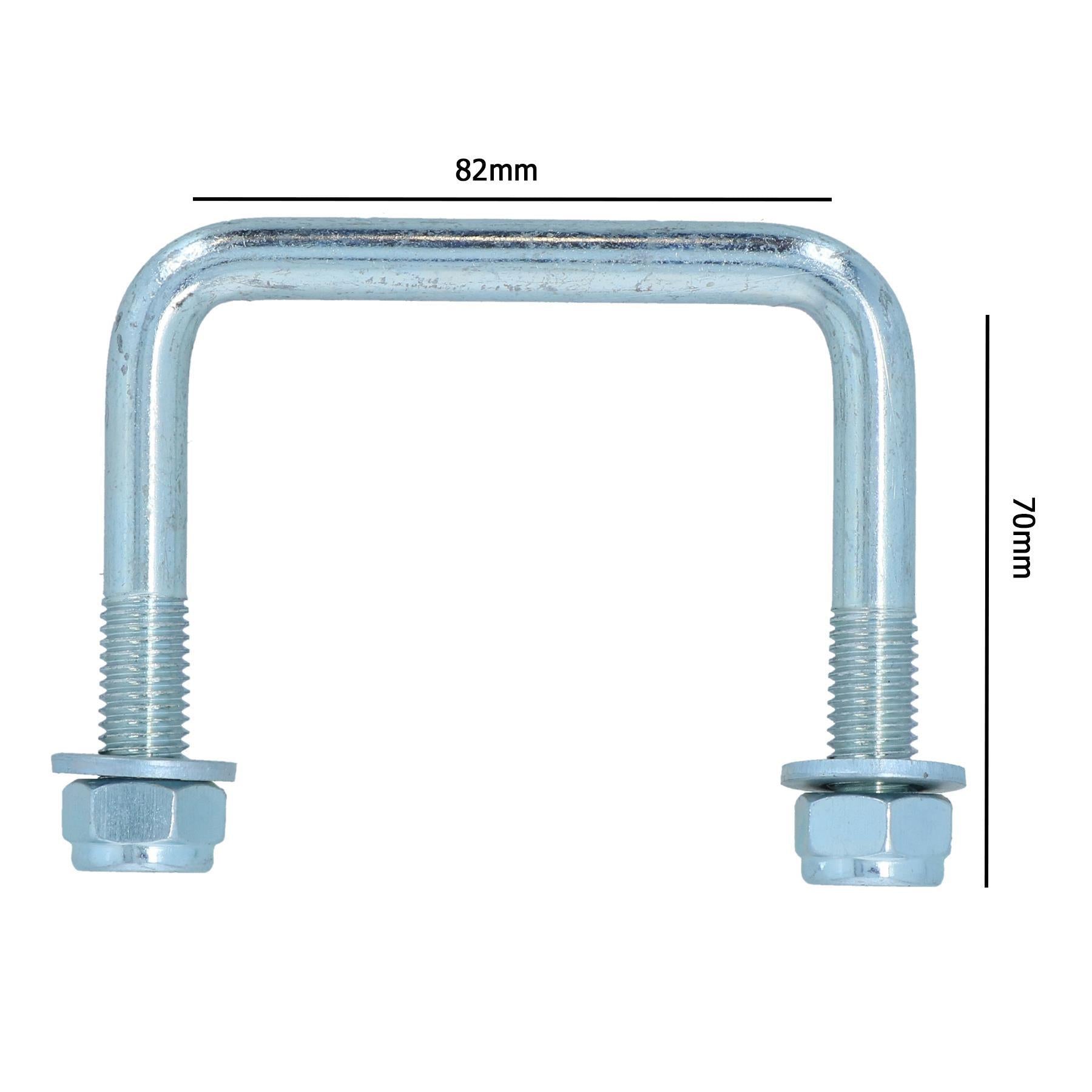 M12 U-Bolt N-Bolt 82mm x 70mm High Tensile for Boat Trailers