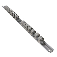 3pc Socket Rail Set 1/2" 3/8" 1/4" Storage Holder Grip Organiser TE063