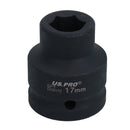 Metric Shallow Impact Impacted European Style Socket 3/4" Drive 6 Sided