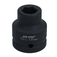 Metric Shallow Impact Impacted European Style Socket 3/4" Drive 6 Sided