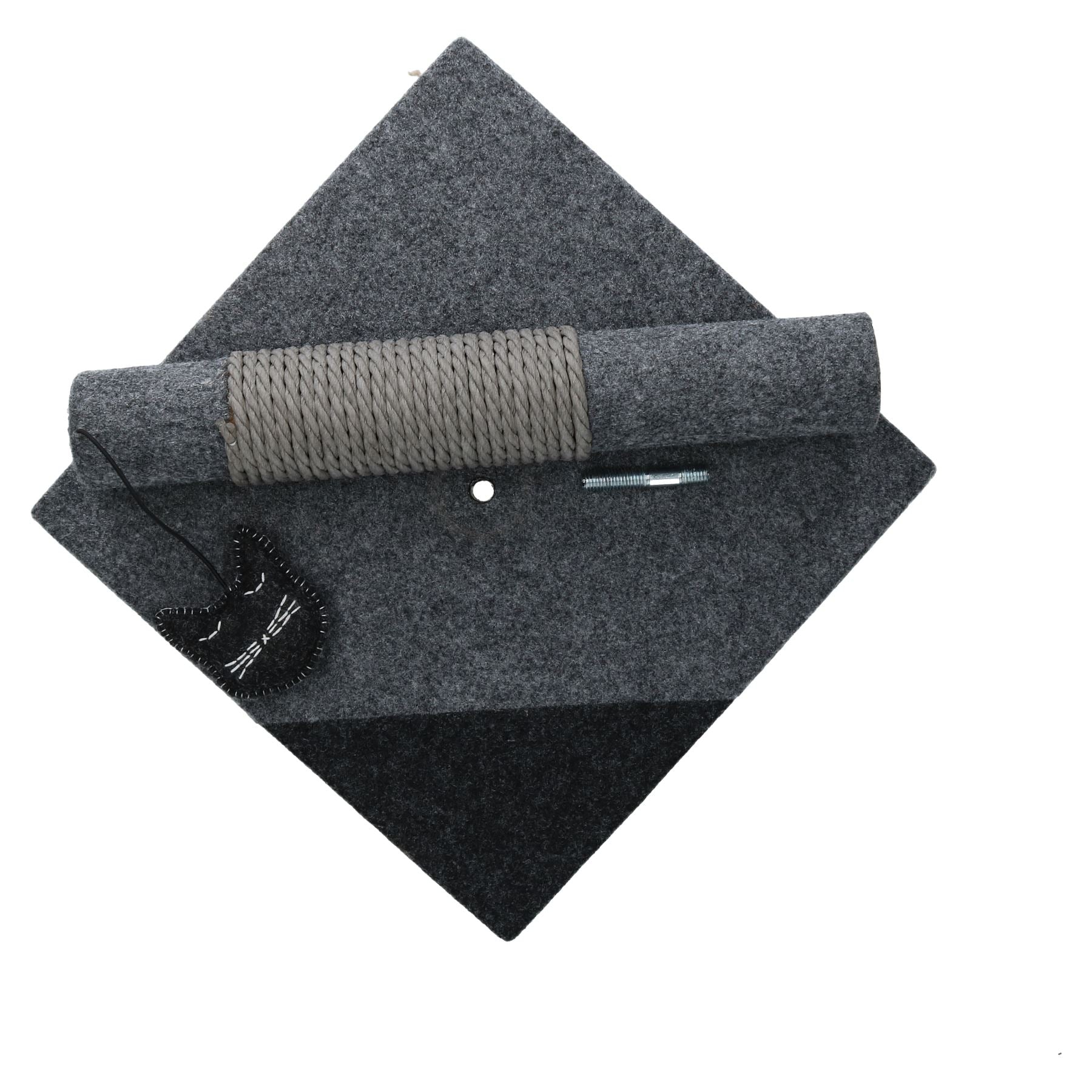Cat Kitten Charcoal Felt Cat Post H35.5xD29xW29cm