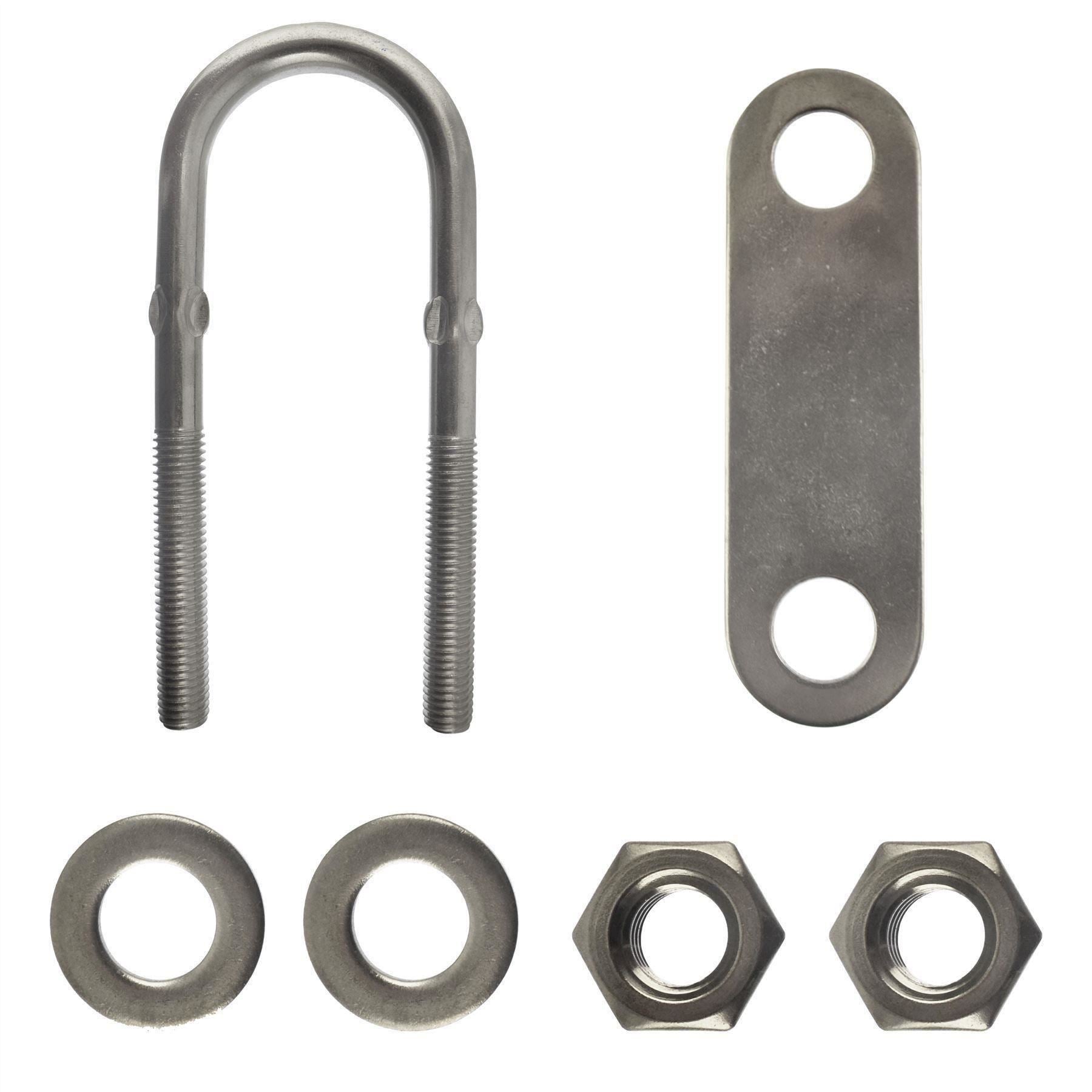 M10 40mm x 122mm U-Bolts / N-Bolts Stainless Steel Marine Grade Boat Trailer