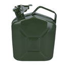 20 Ltr Metal Fuel Jerry Can Holder Storage Container + Flexible Fuel Spout Pourer