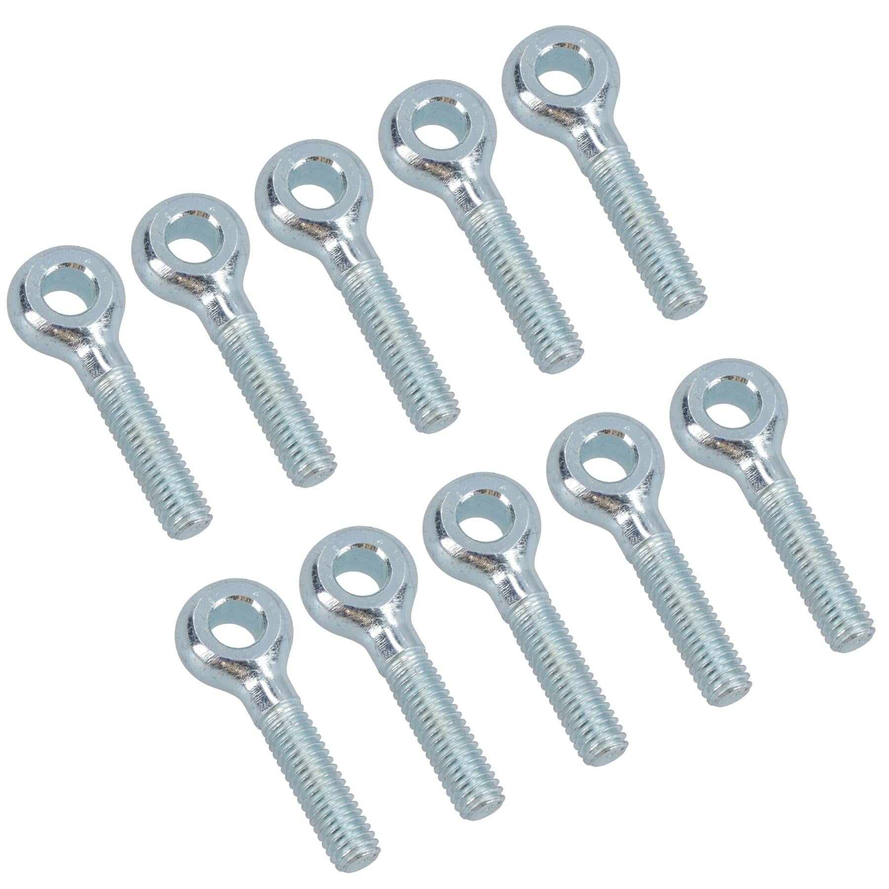 M6 30mm Eye Bolt Single Bolt Zinc Plated Threaded Rings DIN444 Catenary Wire