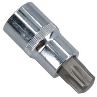 T60 x 55mm Male Shallow Short Torx Bit Socket 1/2in Drive CRV S2 Steel