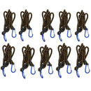 72” Bungee Strap with Aluminium Carabiners Hook Tie Down Fastener Holder