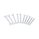 Metric 1/4in Drive Sockets 4 – 14mm + 10pc Spanners 4 – 11mm + 1/4in Ratchet