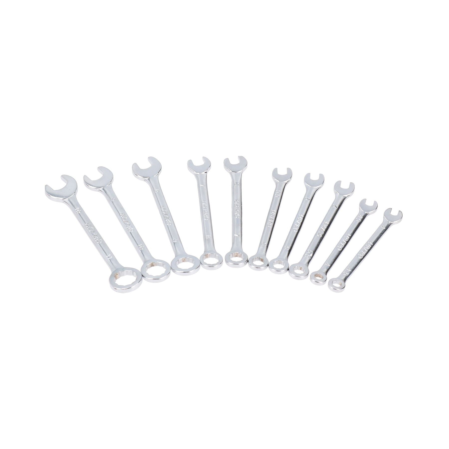 Metric 1/4in Drive Sockets 4 – 14mm + 10pc Spanners 4 – 11mm + 1/4in Ratchet