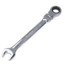 MM Metric Flexible Combination Ratchet Spanner Wrench Bi-Hex 12 Sided 72 Teeth