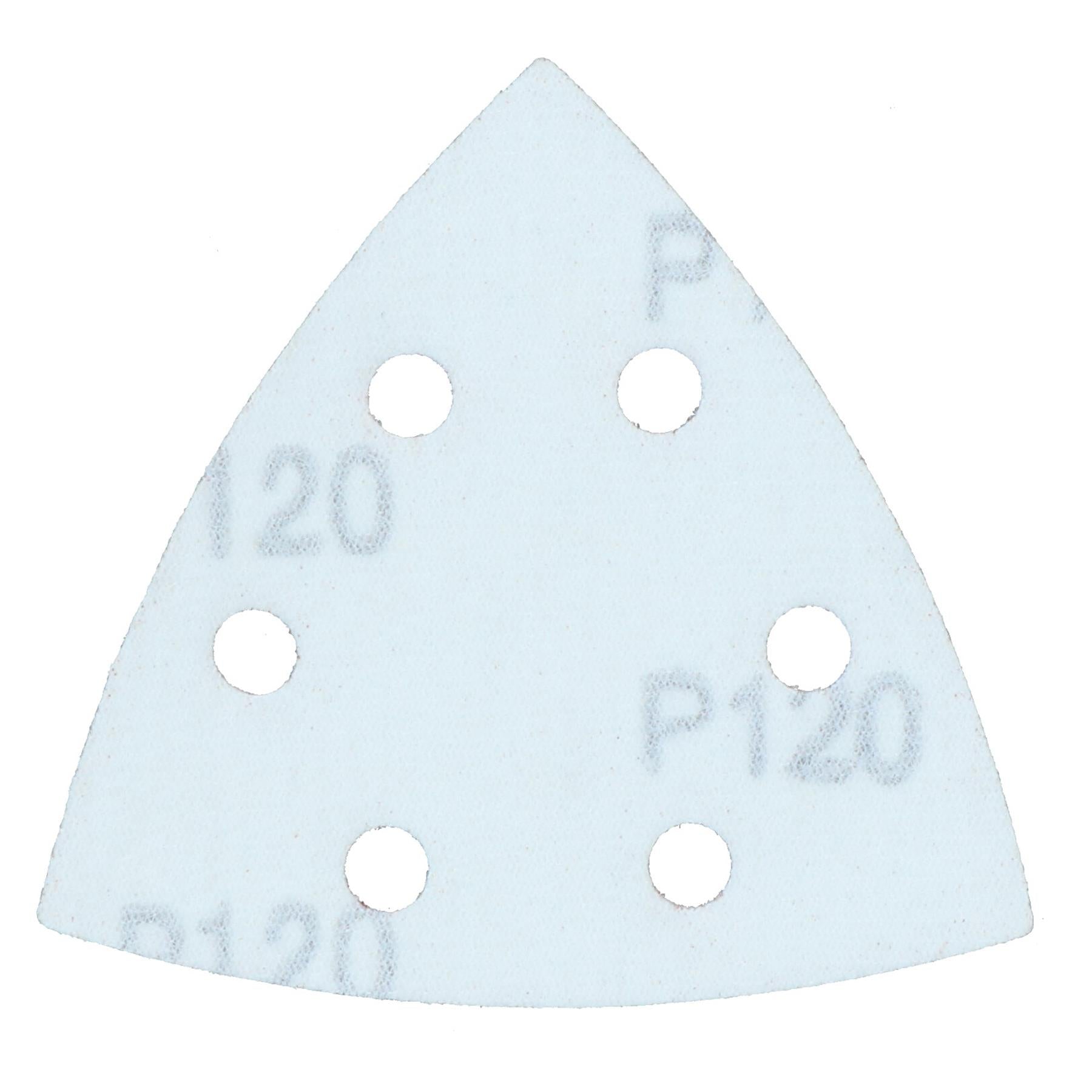 Hook Loop Delta Sanding Abrasive Discs Pads 93mm Triangle 120 Grit Fine 100pc