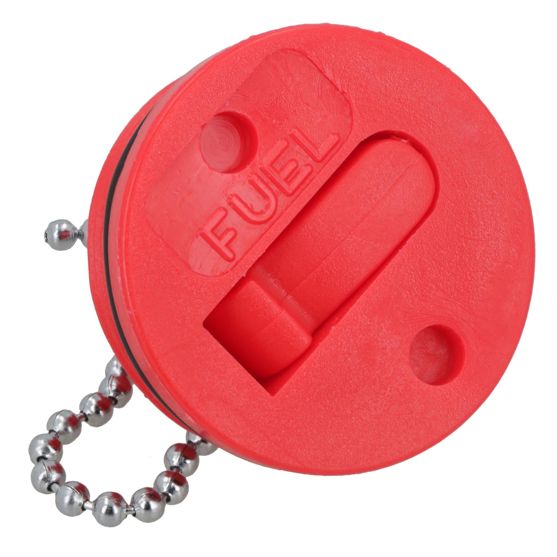 Spare Deck Cap Red 38mm Petrol Diesel Fuel Cap with Chain for Boat Deck Plate