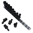 Swivel Wobble Metric Shallow Impact Sockets 1/4in Drive 5 – 15mm 12pc 6 Sided