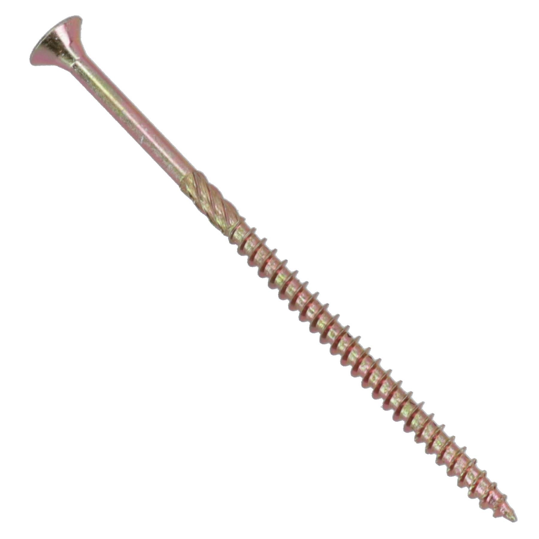 Countersunk Wood Screws 5.0 x 100mm Serrated Edge Prevent Splitting PZ2