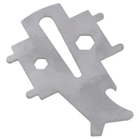 Deck Filler Plate Shackle Key Multi-tool for Boat Fuel Waste Water Universal Plugs